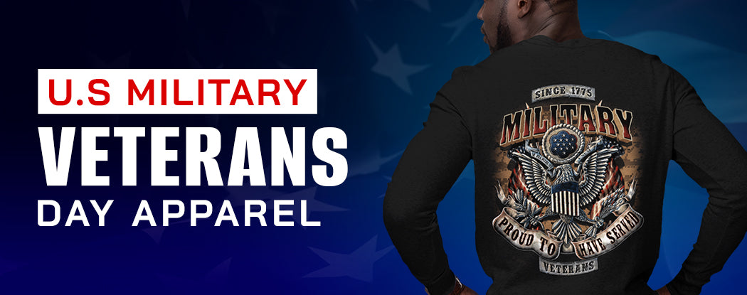 US Military Veterans Day Apparel Press Release Banner