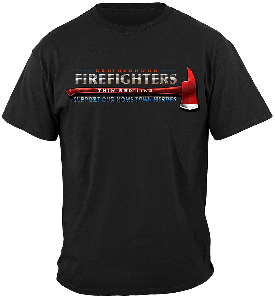 Firefighter Thin Red Line flag Patriotic Premium T-Shirt - front