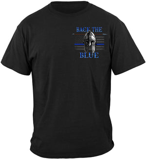 More Picture, law enforcement Thin blue line Spartan Helmet Blue live mater thin blue line back the blue Law enforcement Police Premium T-Shirt