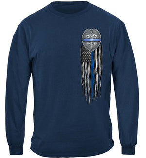 More Picture, Law Enforcement Eagle Full American Flag Bald Eagle Feather EGA Premium Long Sleeves