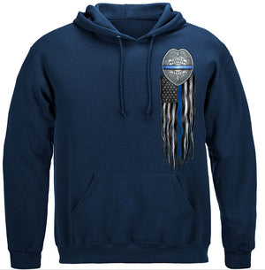 More Picture, Law Enforcement Eagle Full American Flag Bald Eagle Feather EGA Premium Hooded Sweat Shirt