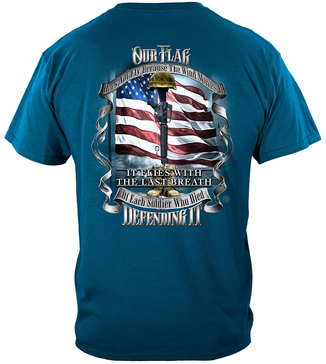 2nd Amendment American Flag of Freedom the last Breath of each Soldier Who Died Defending It Premium T-Shirt - Black - back