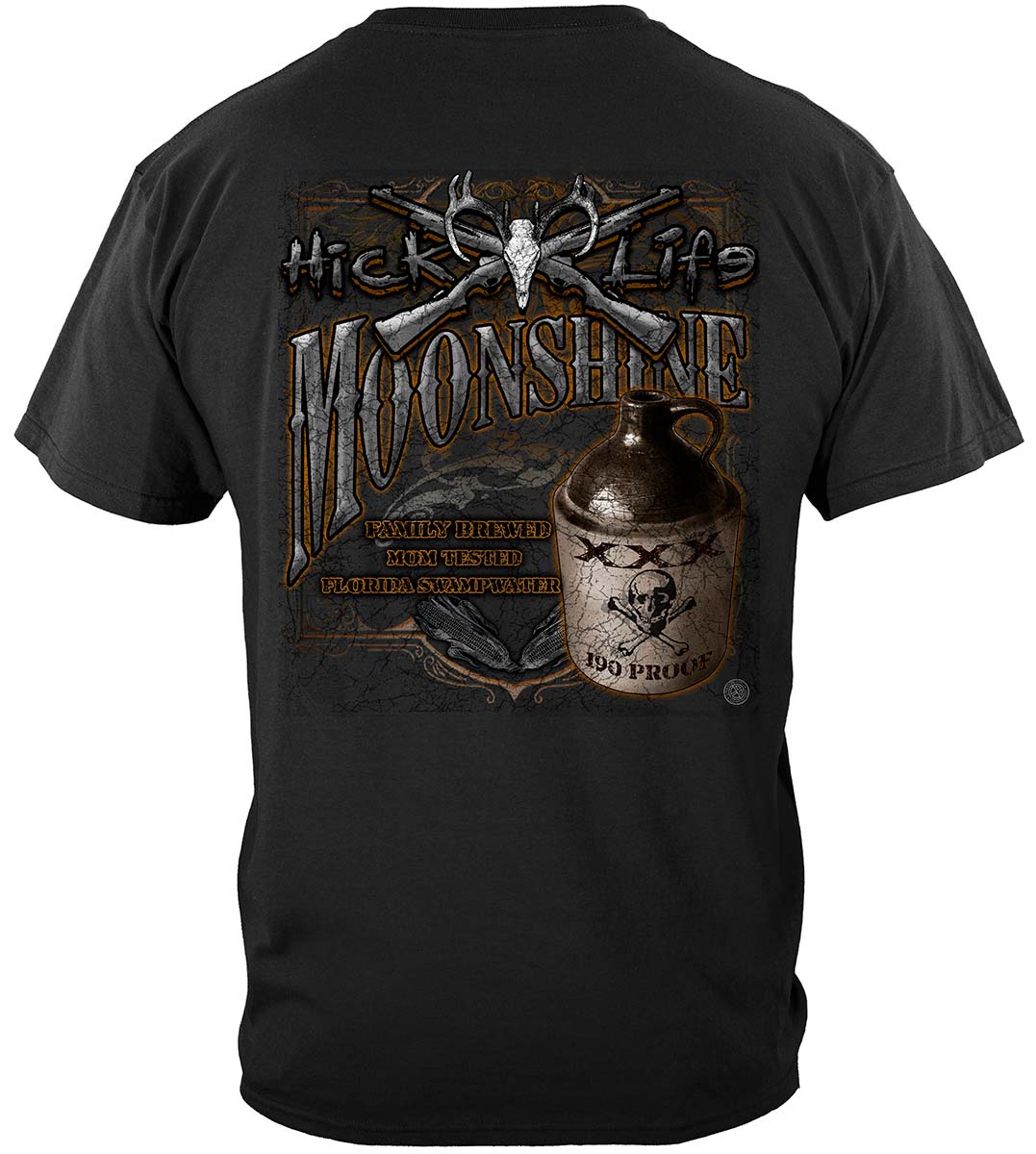 Hick Life Moonshine Premium T-Shirt - back