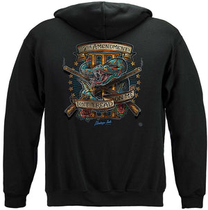 More Picture, 2nd Amendment 3 percenter 2A Vintage Tattoo Three Percenters 3%ers and III%ers Premium Hooded Sweat Shirt