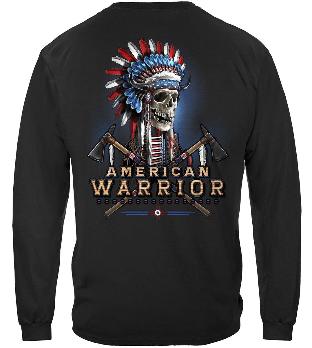 2nd Amendment American Indian First Nation Warrior Premium Long Sleeves - back