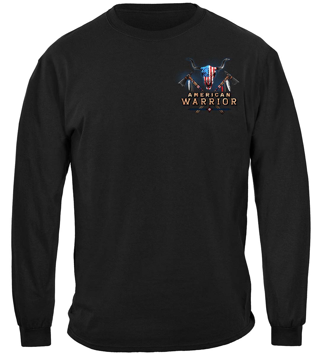 2nd Amendment American Indian First Nation Warrior Premium Long Sleeves - front