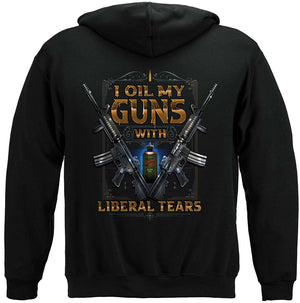 More Picture, 2nd Amendment 2A I Oil My Guns With Liberal Tears Premium Hooded Sweat Shirt