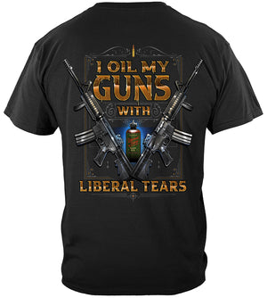 More Picture, 2nd Amendment 2A I Oil My Guns With Liberal Tears Premium T-Shirt