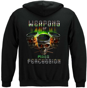 More Picture, Music Drum Weapons Of Mass Percussions Premium Hooded Sweat Shirt