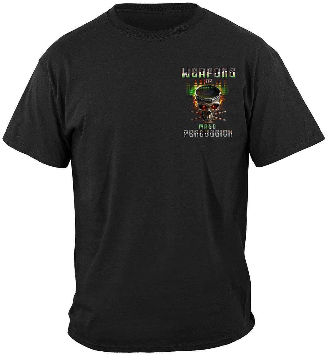 Music Drum Weapons Of Mass Percussions Premium T-Shirt - front