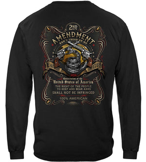 More Picture, 2nd Amendment 2A Old Fasion Label Don't Tread On Me est 1789 Premium Long Sleeves