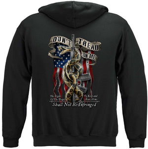 More Picture, 2nd Amendment Don't Tread Tattered Flag Premium Hooded Sweat Shirt