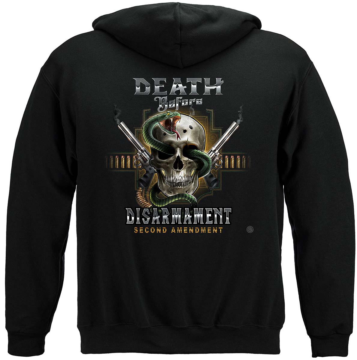 2nd Amendment 2nd Amendement Death Before Disarmament Premium Hooded Sweat Shirt - back