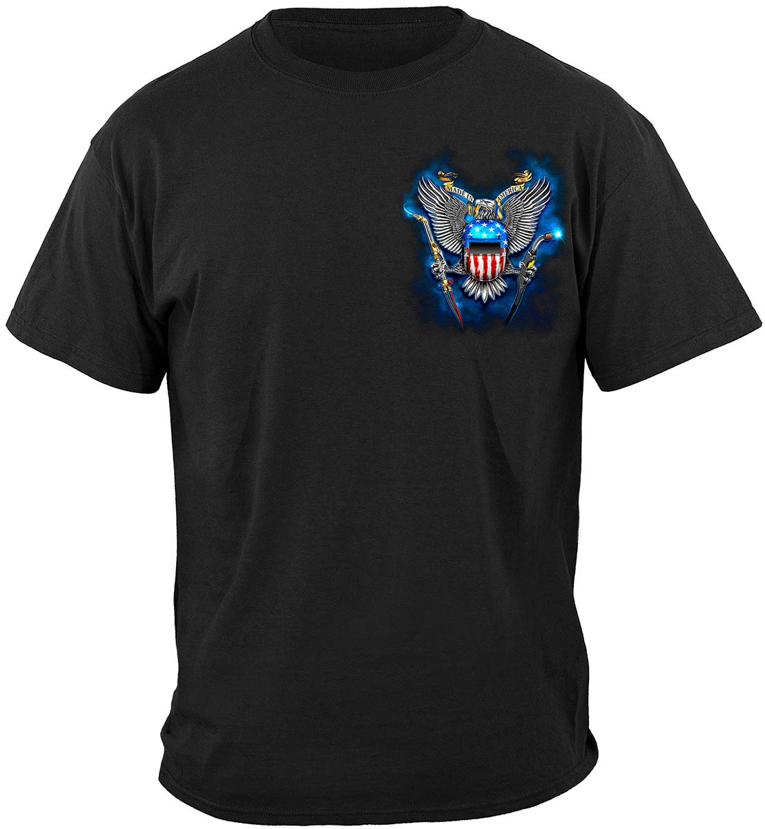 Worker Made In American Welder Premium T-Shirt - front