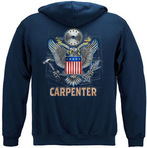 More Picture, Worker Made In American Carpenter Premium Hooded Sweat Shirt