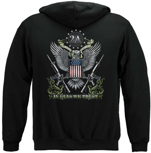 More Picture, 2nd Amendment Made In American In Guns We Trust Premium Hooded Sweat Shirt