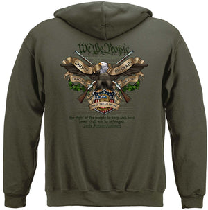 More Picture, 2nd Amendment We the People Liberty Or Death Fight for Victory Premium Hooded Sweat Shirt