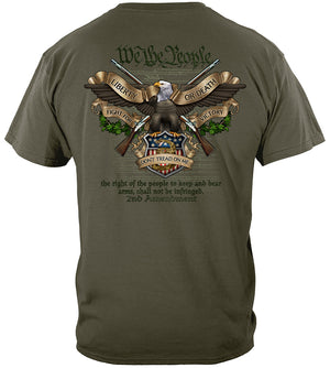 More Picture, 2nd Amendment We the People Liberty Or Death Fight for Victory Premium T-Shirt