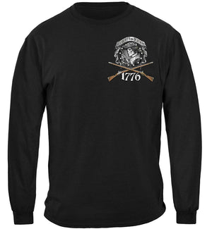 More Picture, Patriotic American Patriot Liberty Or Death 1776 Premium Long Sleeves