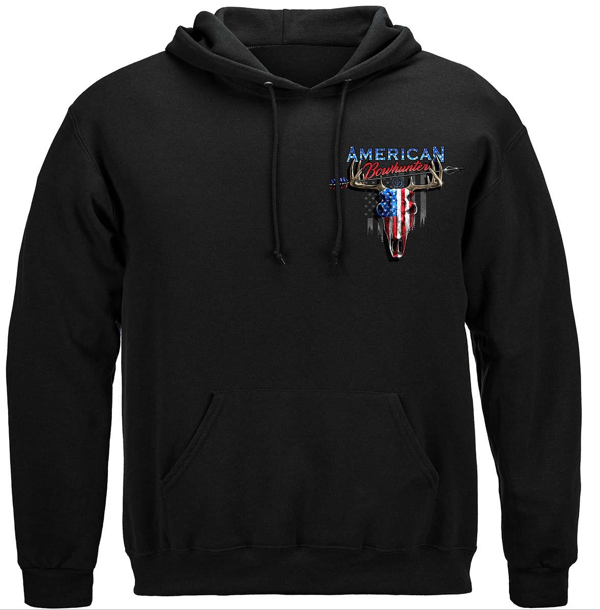 Hunting American Bow Hunter Premium Hooded Sweat Shirt - front