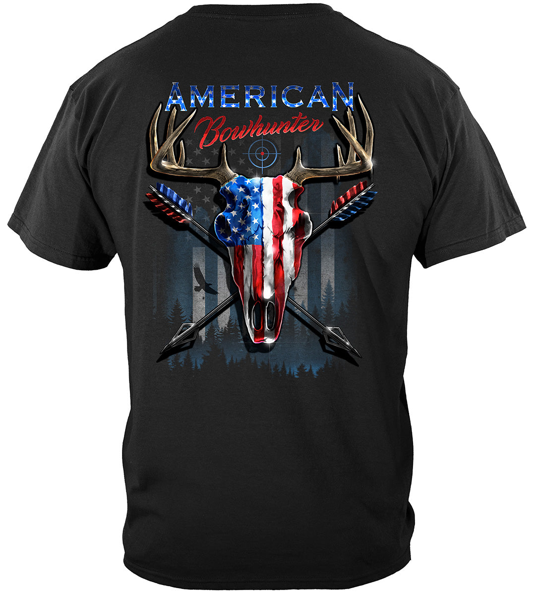 Hunting American Bow Hunter Premium T-Shirt - back