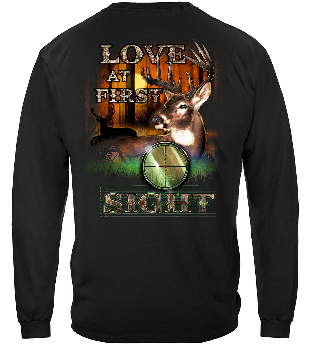 Hunting Deer Hunting Love at First Sight Premium Long Sleeves - back