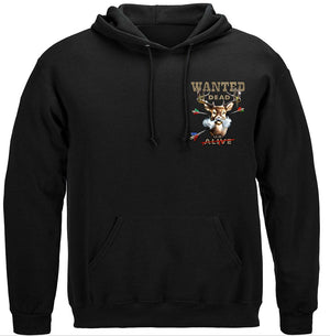 More Picture, Hunting Wanted Dead Or Alive full Rack Bow and Gun Club Premium Hooded Sweat Shirt