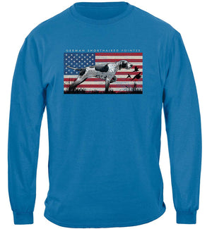 More Picture, Hunting Bird Hunting Dog German Shorthaired Pointer American Heritage Premium Long Sleeves