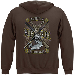 More Picture, Hunting Rod and Gun American Heritage Premium Hooded Sweat Shirt