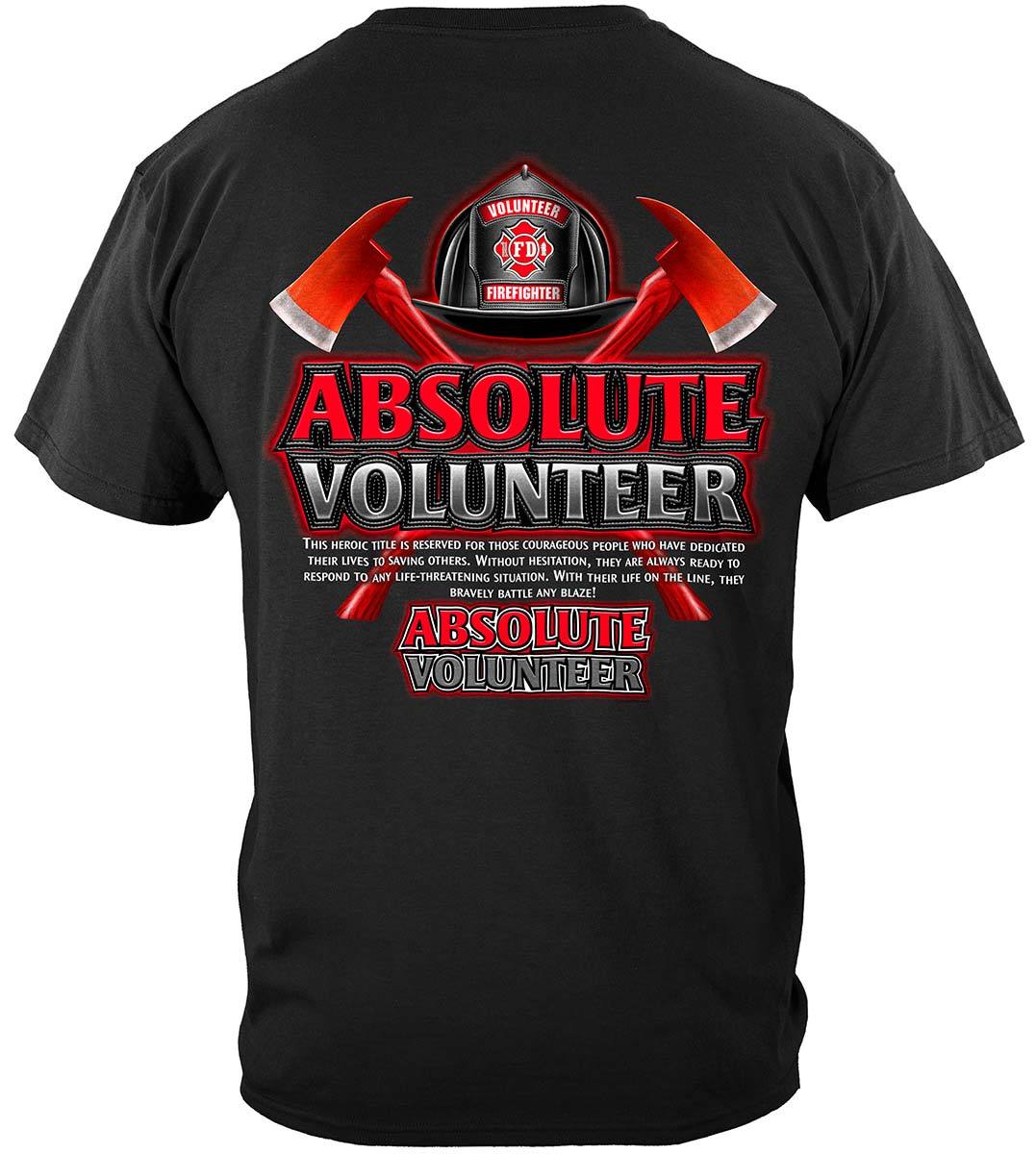 Absolute Volunteer Firefighter Premium Hooded Sweat Shirt