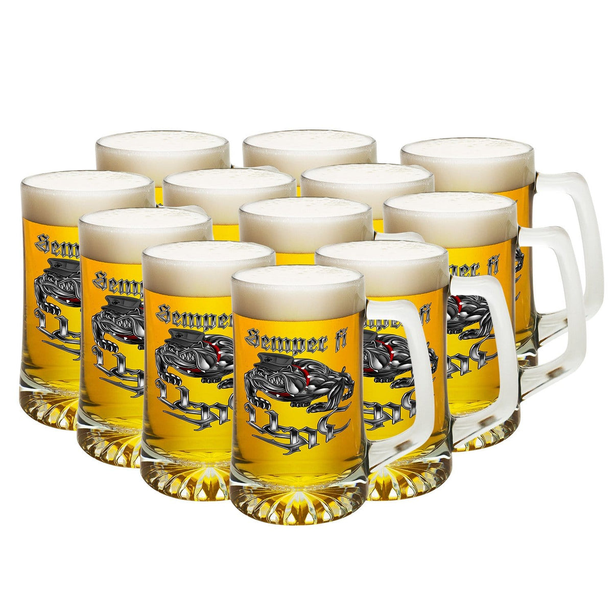 Semper Fi Chrome Dog Marine Corps Tankard
