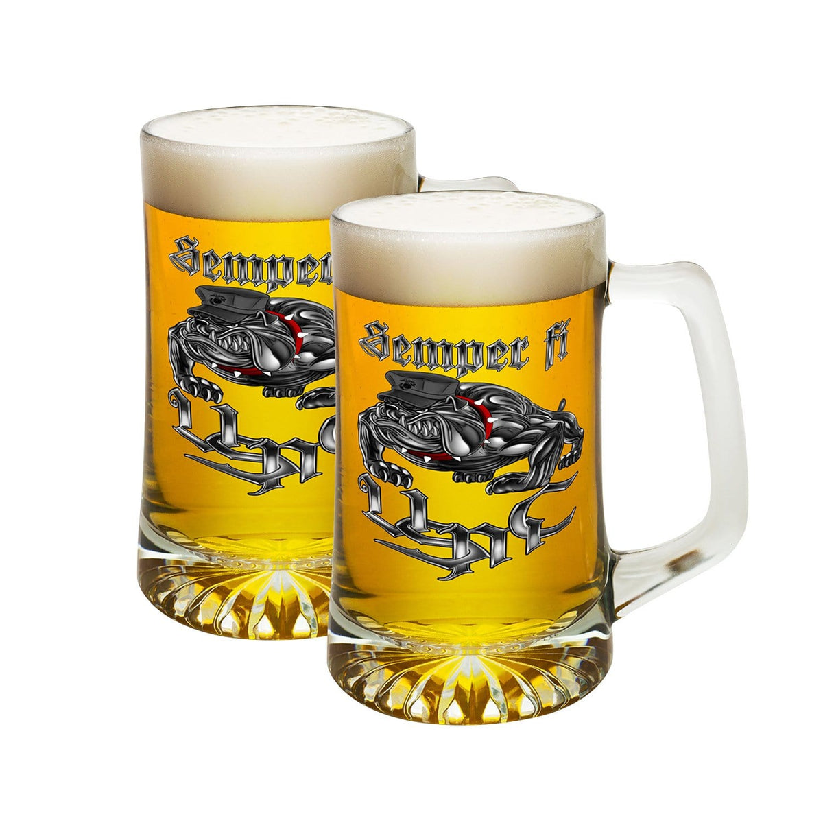 Semper Fi Chrome Dog Marine Corps Tankard