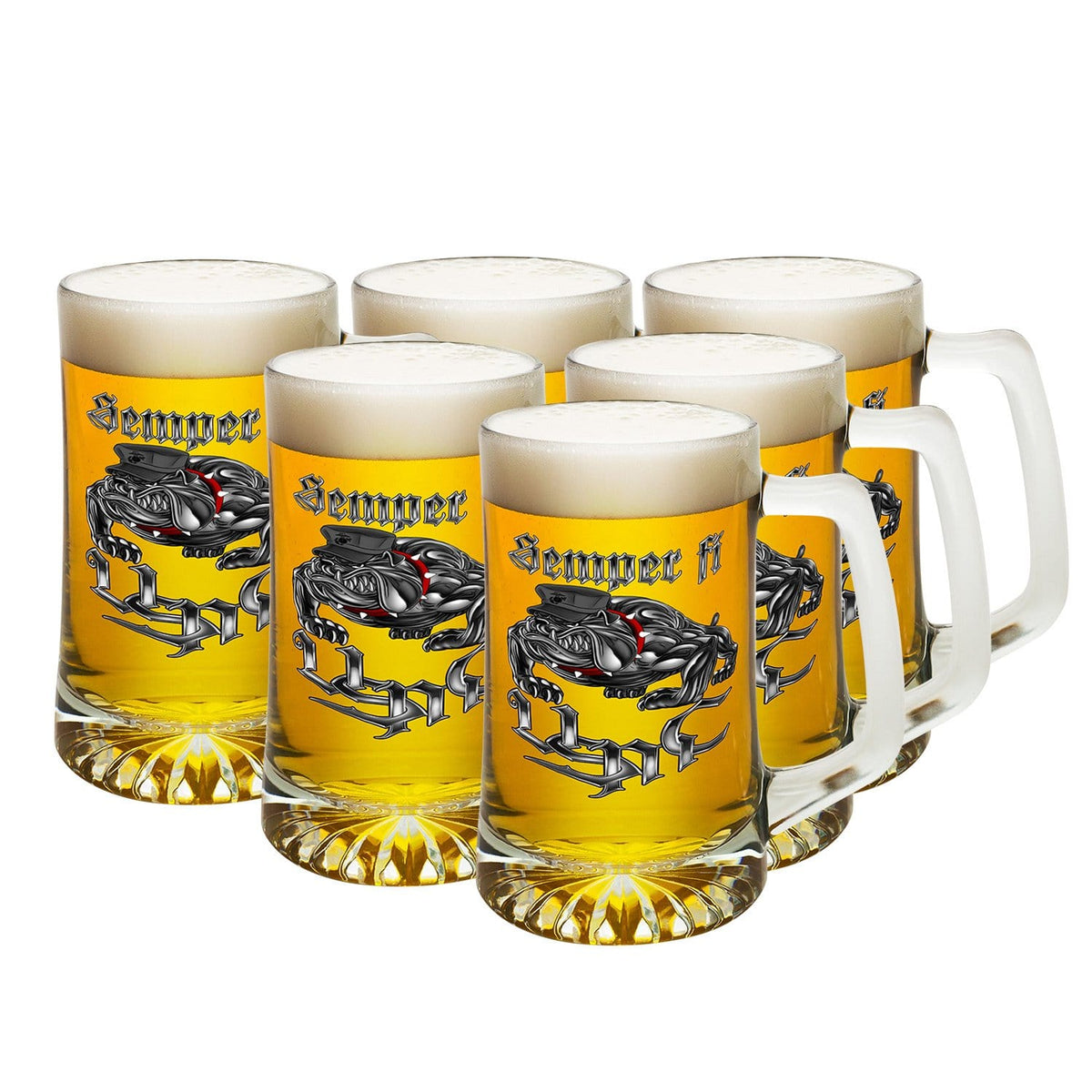 Semper Fi Chrome Dog Marine Corps Tankard