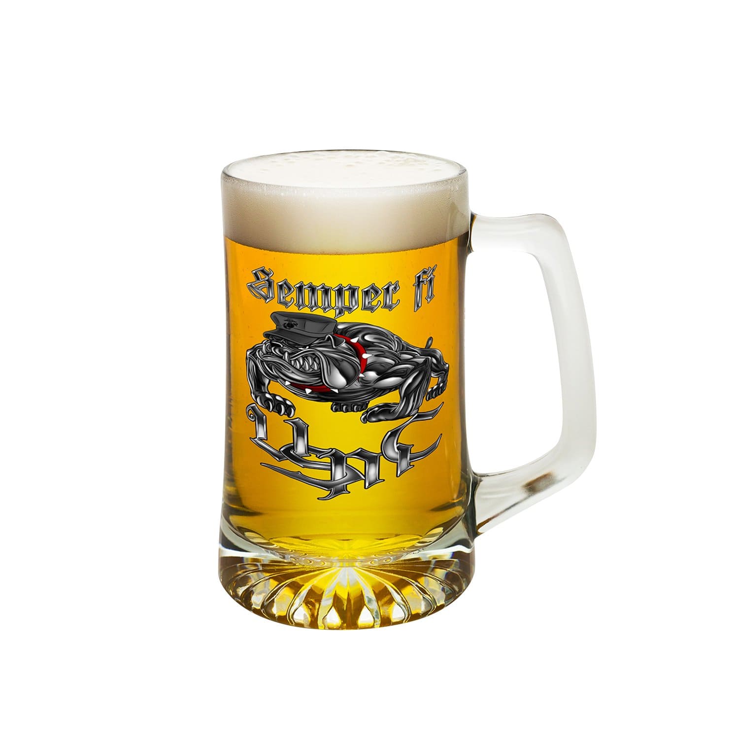 Semper Fi Chrome Dog Marine Corps Tankard