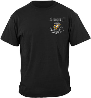 More Picture, Semper Fi Chrome Dog Marine Corps Premium T-Shirt