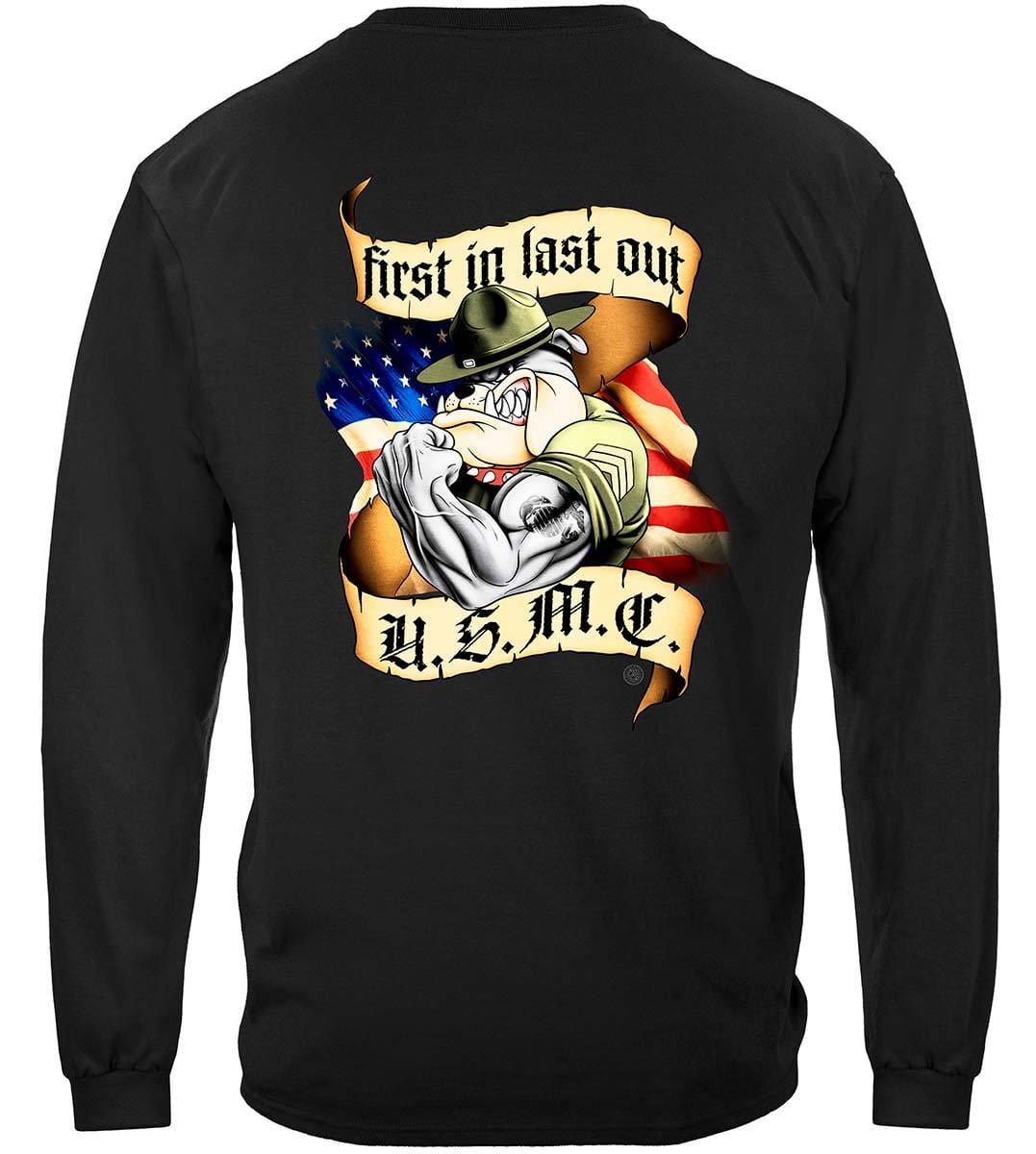 First In Last Out Marine Corps Premium Long Sleeves