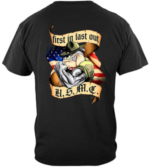 More Picture, First In Last Out Marine Corps Premium T-Shirt