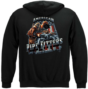 More Picture, American Pipe Fitter Premium Hooded Sweat Shirt
