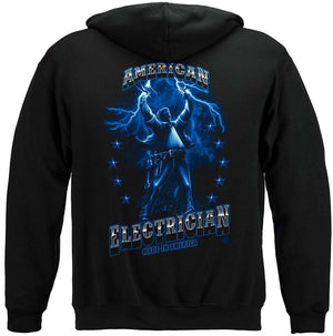 More Picture, American Electrician Premium Hooded Sweat Shirt