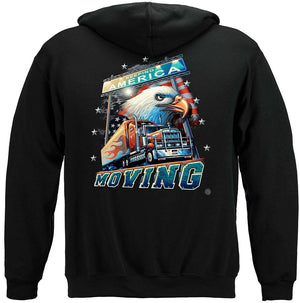 More Picture, American Trucker Premium Hooded Sweat Shirt