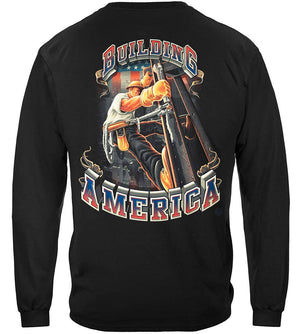 More Picture, American Iron Worker Premium Hooded Sweat Shirt