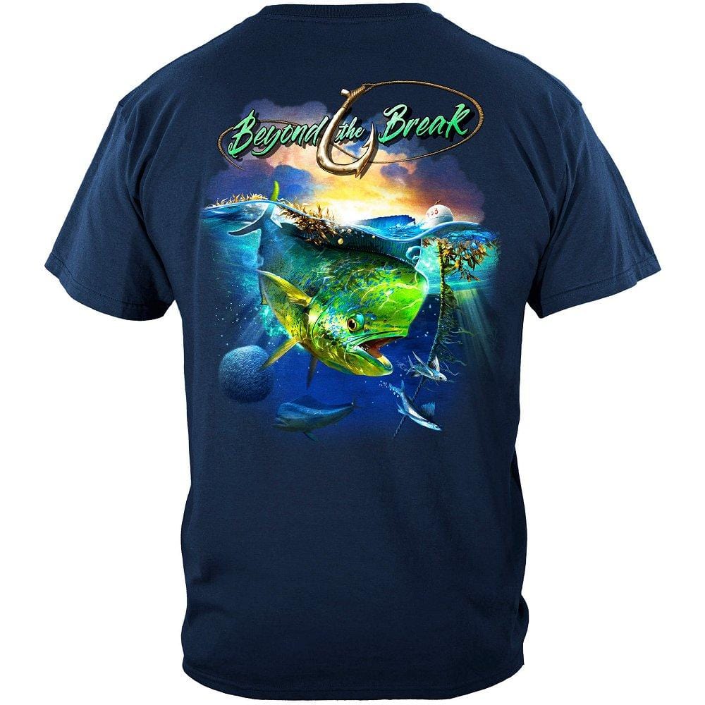 MAHI Dolphin Fish Beyond The Break Premium Hooded Sweat Shirt