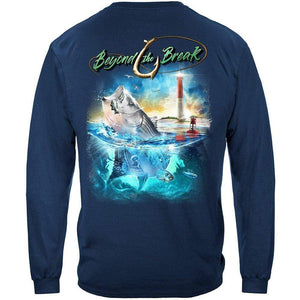 More Picture, Striped Bass Fish Beyond The Break Premium T-Shirt