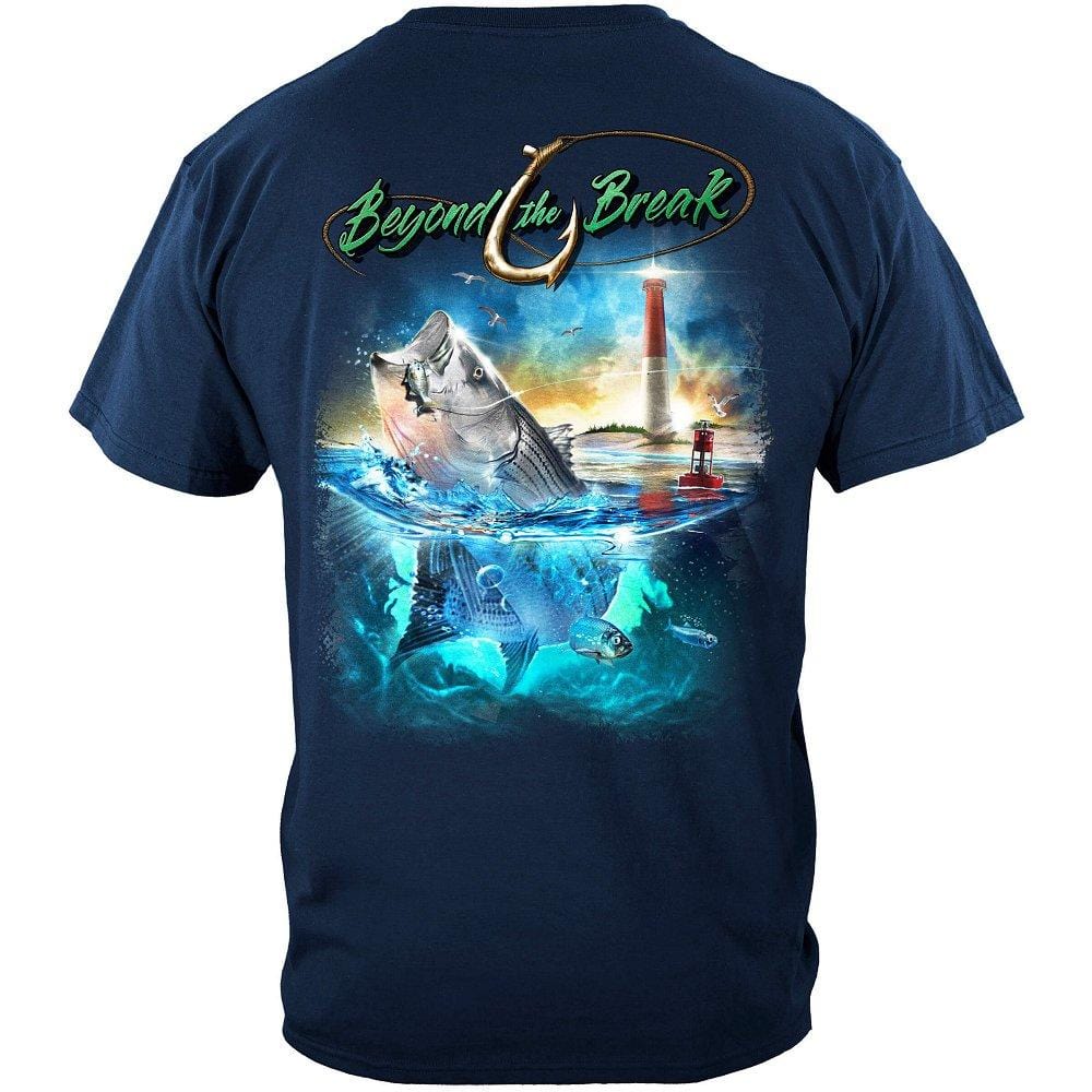 Striped Bass Fish Beyond The Break Premium Long Sleeves