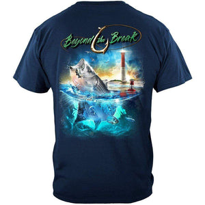 More Picture, Striped Bass Fish Beyond The Break Premium T-Shirt