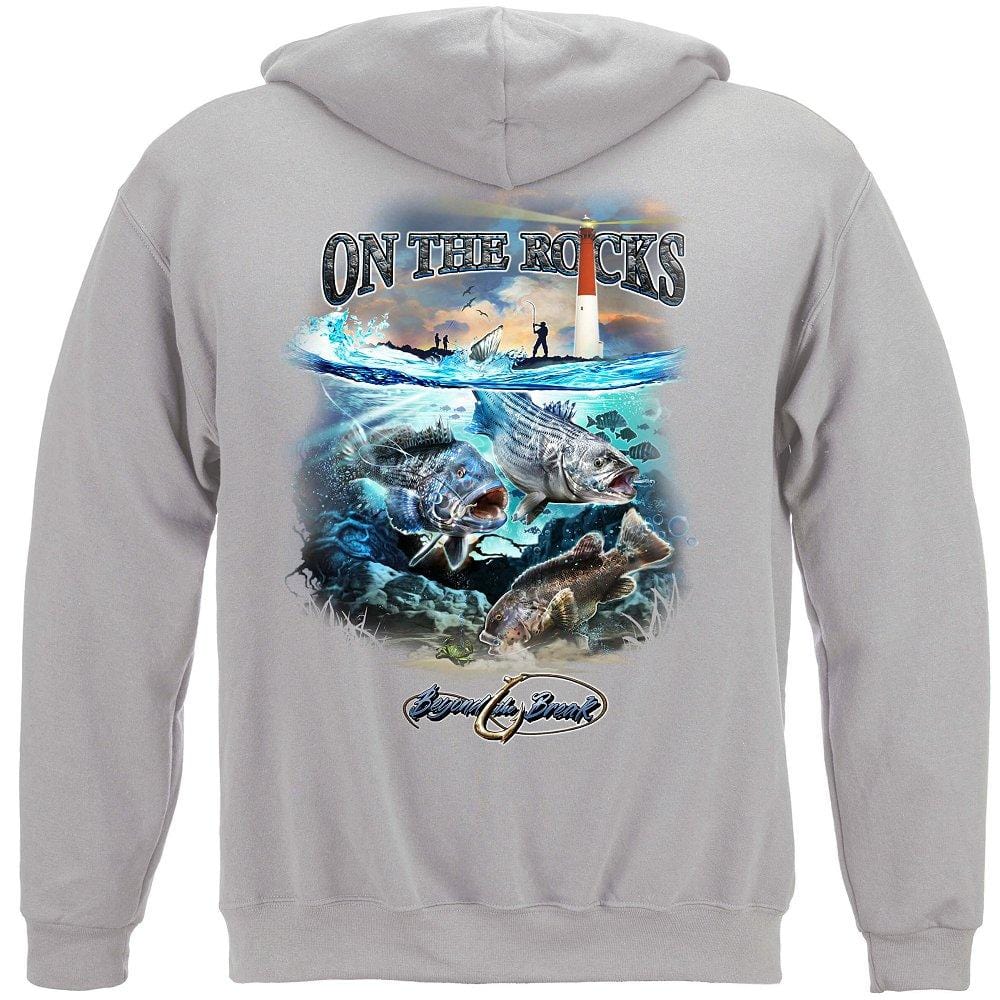 On the Rocks Striped Bass Sea Bass Black Fish Premium Long Sleeves