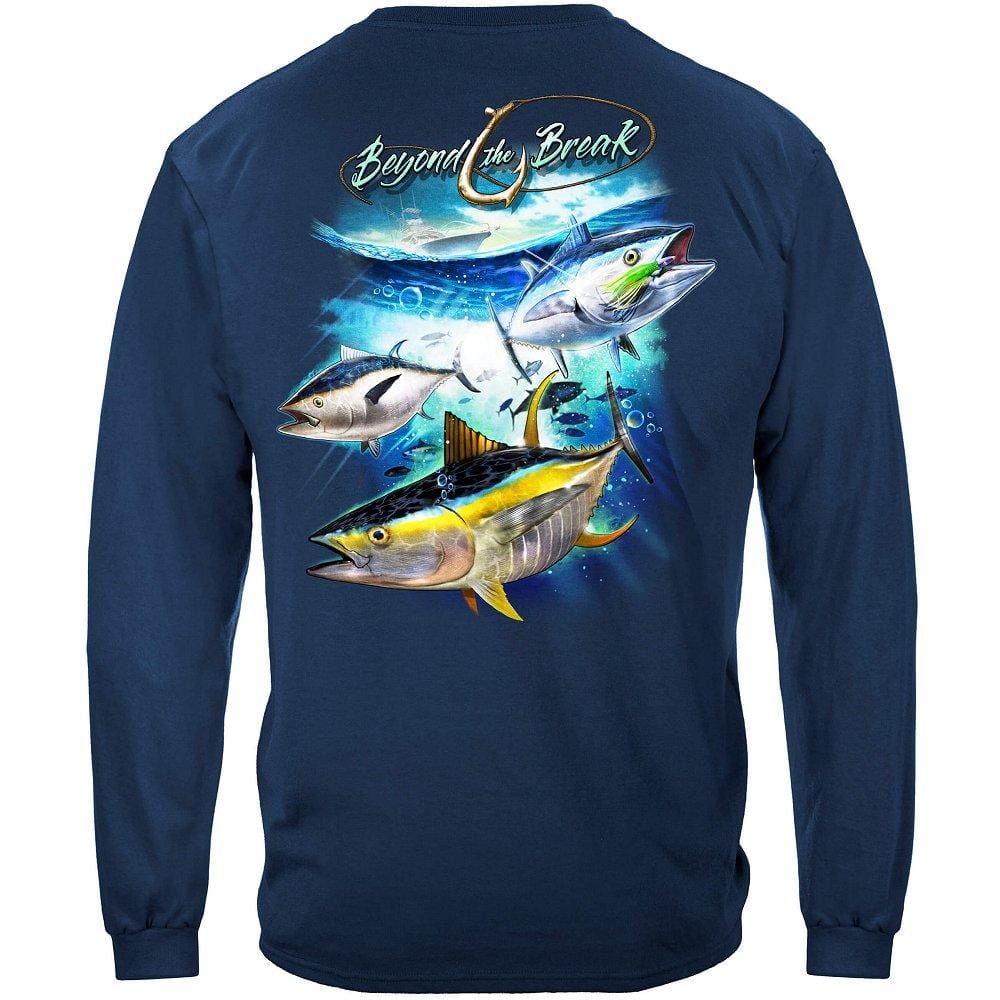 Tuna Time Off Shore Fishing Premium Hooded Sweat Shirt