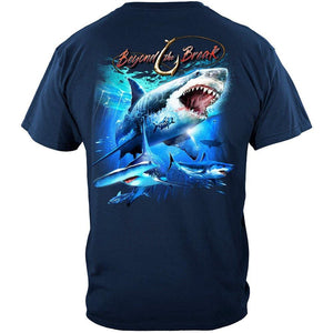 More Picture, Shark Off Shore Fishing Premium Hooded Sweat Shirt