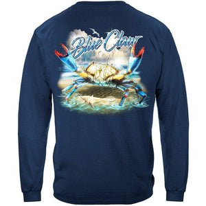 More Picture, Blue Claw Crab In Your Face Premium T-Shirt