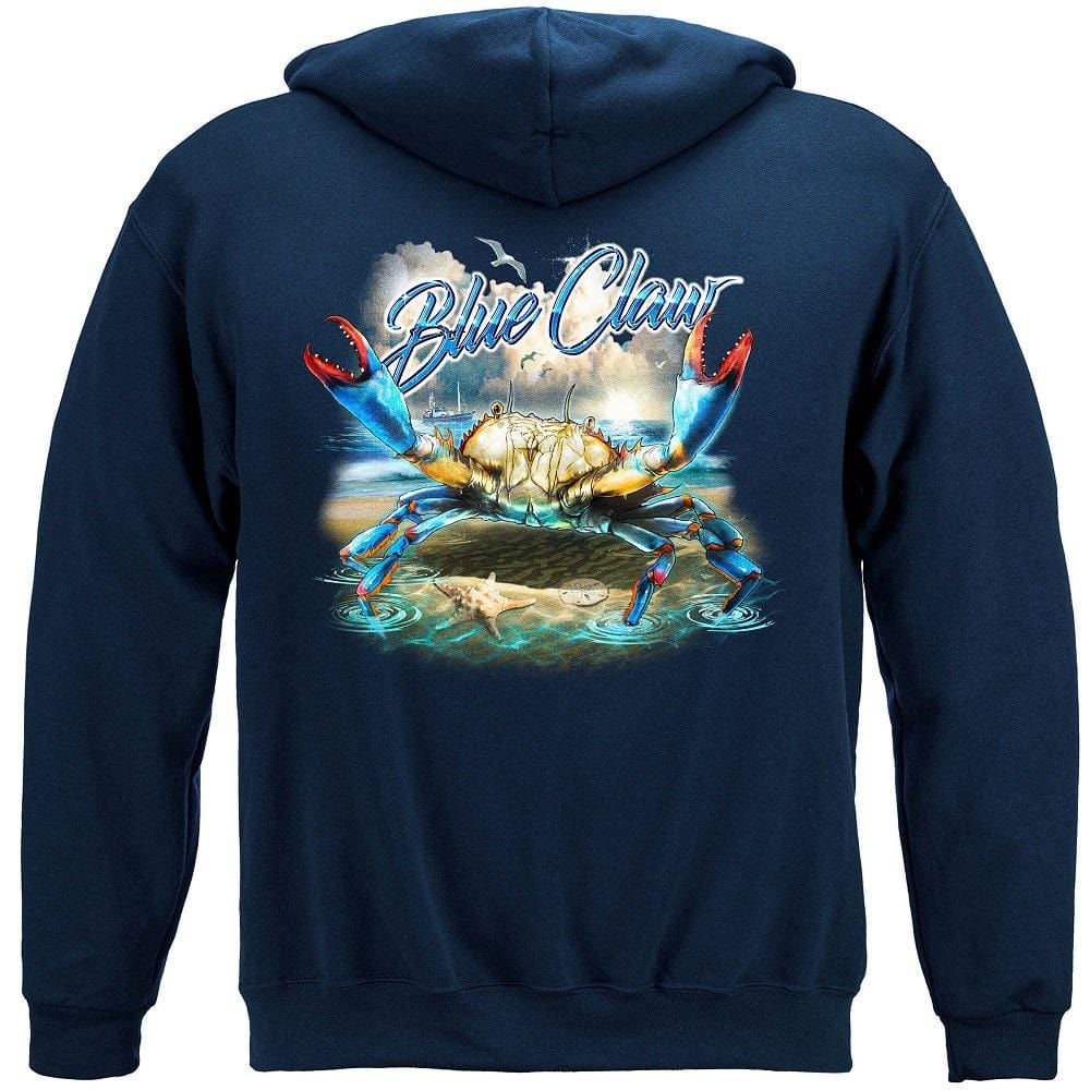 Blue Claw Crab In Your Face Premium Long Sleeves